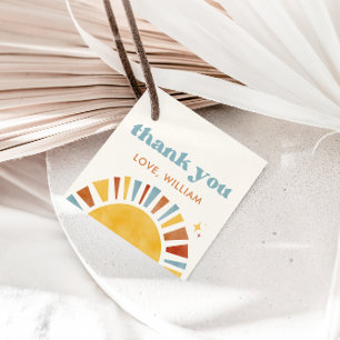 Étiquettes Cadeau Balises Boho Sun Favor