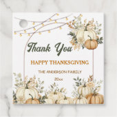 Étiquettes Cadeau Balises bon thanksgiving Favoriser (Devant)