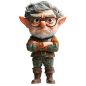 Étiquettes-cadeau Balises Cadeau Blanc Elf Noël Boss