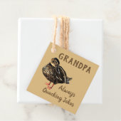 Étiquettes Cadeau Balises Cadeau Canard (En situation)