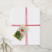 Étiquettes-cadeau Balises cadeau de géranium de fleur florale (Avec de la ficelle)