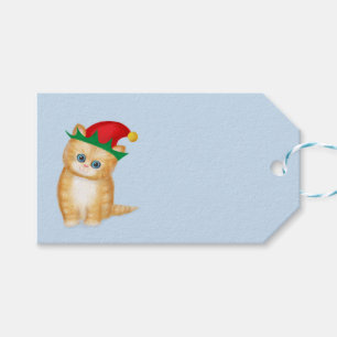 Étiquettes-cadeau Balises cadeau de Noël pour chaton à gingembre mig