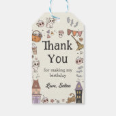 Étiquettes-cadeau Balises Cadeau Éffrayant Halloween Ghost Merci (Dos)