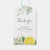 Étiquettes-cadeau Balises Cadeau Fraîche Merci Citron (Devant)