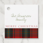 Étiquettes Cadeau Balises Cadeau Joyeux Noël (Devant)