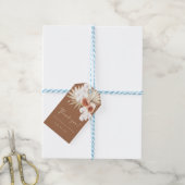 Étiquettes-cadeau Balises Cadeau Mariage Floral Boho (Avec de laficelle)