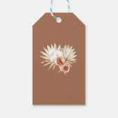 Étiquettes-cadeau Balises Cadeau Mariage Floral Boho (Dos)