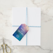 Étiquettes-cadeau Balises Cadeau Nébuleuse colorée (Avec de laficelle)