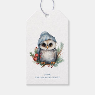 Étiquettes-cadeau Balises Cadeau Owl