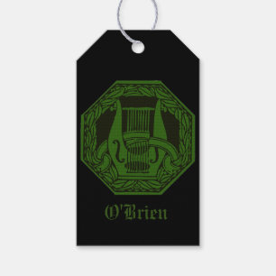 Étiquettes-cadeau Balises Cadeau Personnalisé Green Lyre Badge