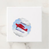 Étiquettes Cadeau Balises Cadeau Privilège de l'avion rouge (En situation)