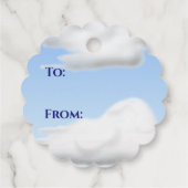 Étiquettes Cadeau Balises Cadeau Privilège de l'avion rouge (Dos)