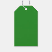 Étiquettes-cadeau Balises Cadeau vert de forêt (Devant)