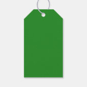 Étiquettes-cadeau Balises Cadeau vert de forêt (Dos)