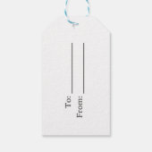 Étiquettes-cadeau Balises Cadeaux Architecturaux (Dos)