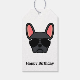 Étiquettes-cadeau Balises cadeaux Black French Bulldog