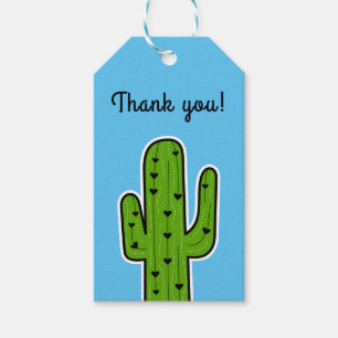 Étiquettes-cadeau Balises cadeaux Cactus
