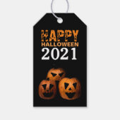 Étiquettes-cadeau Balises cadeaux Citrouille Halloween (Devant)