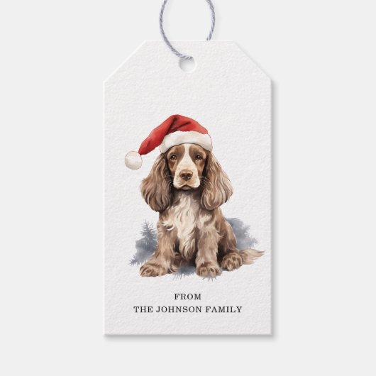 Étiquettes-cadeau Balises cadeaux Cocker Spaniel (Devant)