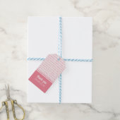 Étiquettes-cadeau Balises cadeaux Code binaire Chic Geek Rose (Avec de laficelle)