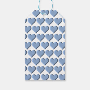 Étiquettes-cadeau Balises cadeaux Coeurs Bleus
