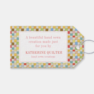 Étiquettes-cadeau Balises cadeaux d'affaires CRAZY QUILT