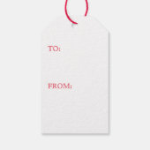 Étiquettes-cadeau Balises cadeaux DASHER REINDEER (Dos)