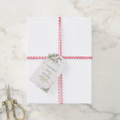 Étiquettes-cadeau Balises cadeaux de baby shower vert simple (Avec de la ficelle)