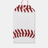 Étiquettes-cadeau Balises cadeaux de baseball vierges, Écriture manu (Dos)