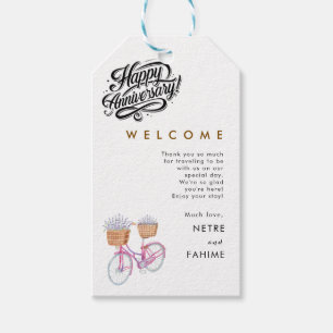 Étiquettes-cadeau Balises cadeaux de bienvenue pour Mariage de feuil