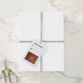 Étiquettes-cadeau Balises cadeaux de Buffalo Plaid Wild Deer (Avec de la ficelle)