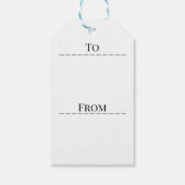 Étiquettes-cadeau Balises cadeaux de fête (Dos)