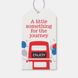 Étiquettes-cadeau Balises cadeaux de fête personnalisée London Red B