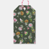Étiquettes-cadeau Balises cadeaux de fleurs botaniques Protea (Devant)