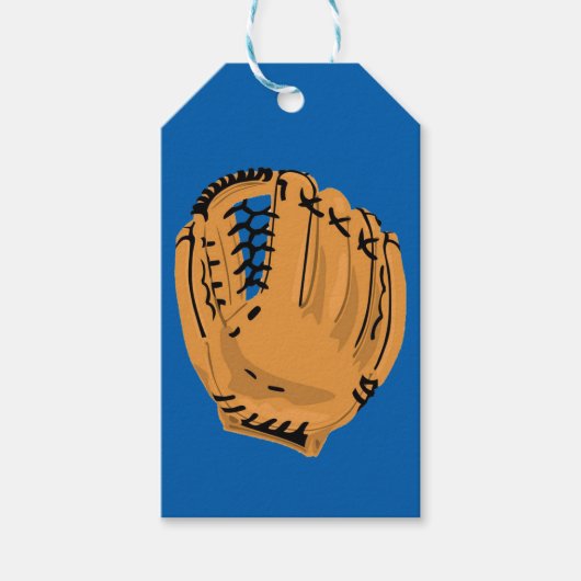 Étiquettes-cadeau Balises cadeaux de gant de baseball (Devant)