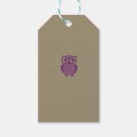 Balises cadeaux de hibou pourpre