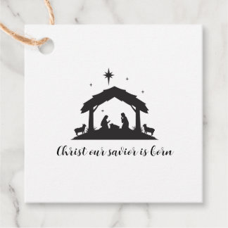 Étiquettes Cadeau Balises cadeaux de la nativité