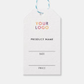 Étiquettes-cadeau Balises cadeaux de logo d'entreprise (Devant)