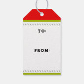 Étiquettes-cadeau Balises cadeaux de Noël amusantes (Dos)