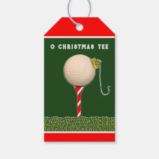 Étiquettes-cadeau Balises cadeaux de Noël de golf