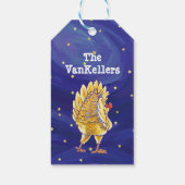 Étiquettes-cadeau Balises cadeaux de Noël de poulet (Dos)