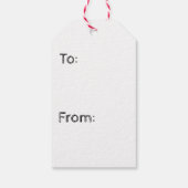 Étiquettes-cadeau Balises cadeaux de Noël Étoiles blanches et bleues (Dos)