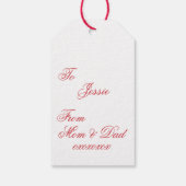 Étiquettes-cadeau Balises Cadeaux de Noël - Gnomes avec lanterne (Dos)