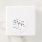 Étiquettes Cadeau Balises cadeaux de Noël Joyeux (En situation)