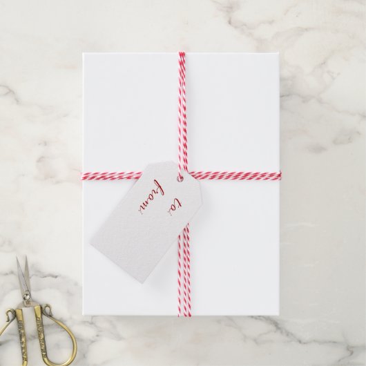 Étiquettes-cadeau Balises Cadeaux De Noël Moderne Simple À De (Avec de la ficelle)