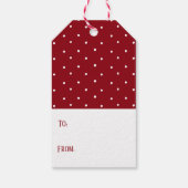 Étiquettes-cadeau Balises cadeaux de Noël Père Noël enchantées (Dos)