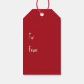 Étiquettes-cadeau Balises cadeaux de Noël Pitbull Chiens (Dos)