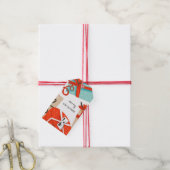 Étiquettes-cadeau Balises cadeaux de Noël Retro Packages (Avec de la ficelle)