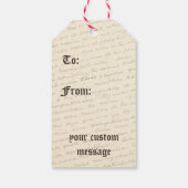 Étiquettes-cadeau Balises cadeaux de Noël Vintage (Dos)