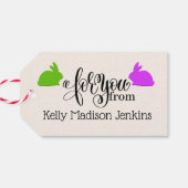 Étiquettes-cadeau Balises cadeaux de Pâques (Dos Horizontal)